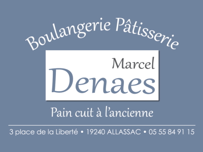 Logo de la Boulangerie Denaes, boulangerie artisanale à Allassac