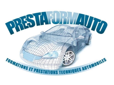 Logo de Prestaformauto, spécialiste de la formation et du diagnostic automobile à Allassac